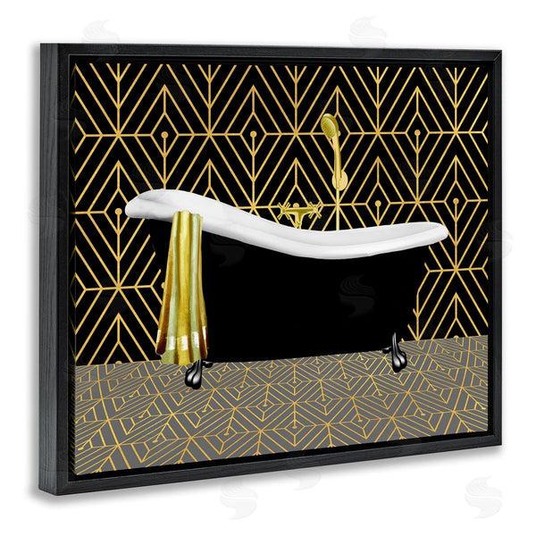 Stupell Industries Conrad Knutsen | Deco Patterned Bathtub