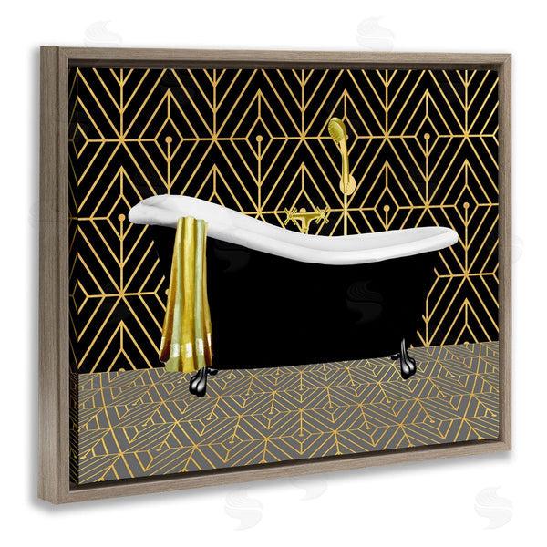 Stupell Industries Conrad Knutsen | Deco Patterned Bathtub
