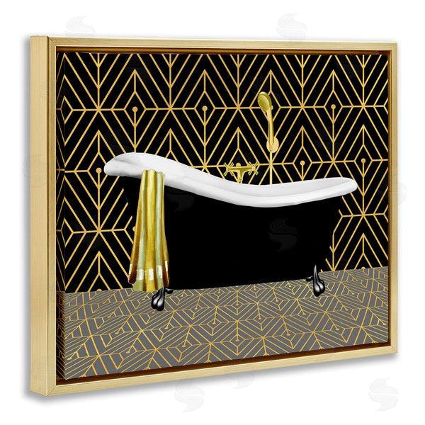 Stupell Industries Conrad Knutsen | Deco Patterned Bathtub