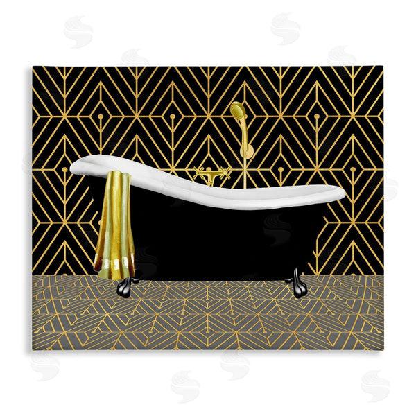 stupell industries Conrad Knutsen | Deco Patterned Bathtub