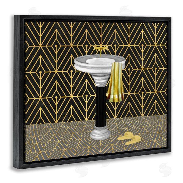 Stupell Industries Conrad Knutsen | Deco Style Glam Bathroom