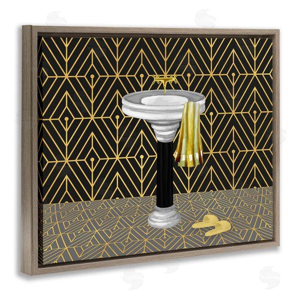 Stupell Industries Conrad Knutsen | Deco Style Glam Bathroom