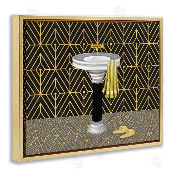 Stupell Industries Conrad Knutsen | Deco Style Glam Bathroom