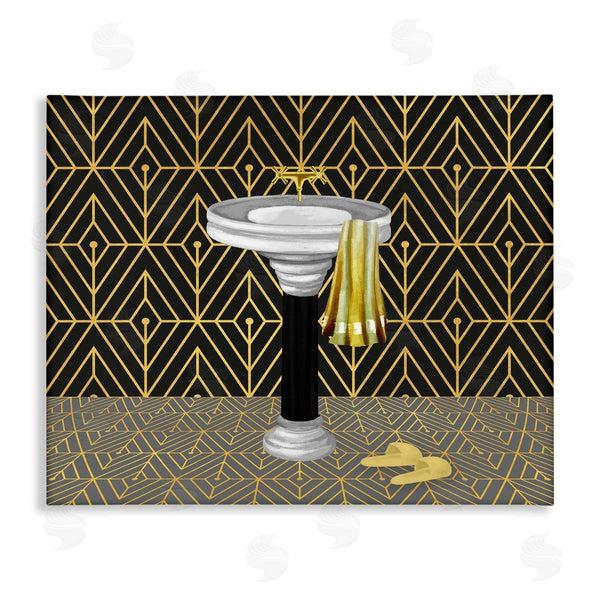 stupell industries Conrad Knutsen | Deco Style Glam Bathroom