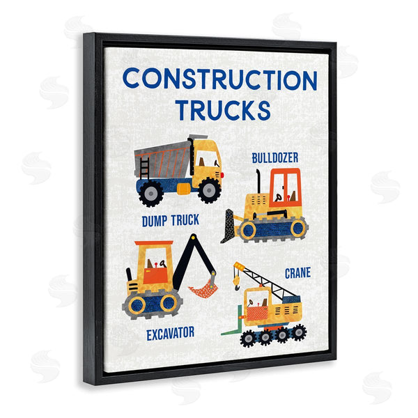 Stupell Industries Conrad Knutsen | Educational Construction Trucks