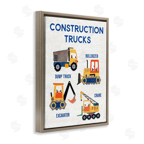 Stupell Industries Conrad Knutsen | Educational Construction Trucks