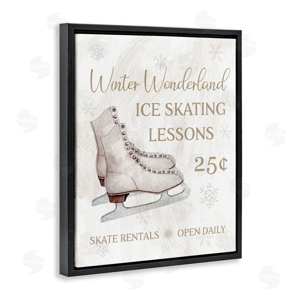 Stupell Industries Conrad Knutsen | Ice Skating Lessons Sign Wall Art