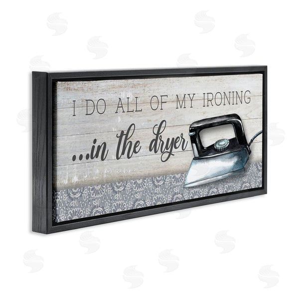 Stupell Industries Conrad Knutsen | Ironing In Dryer Humor Wall Art