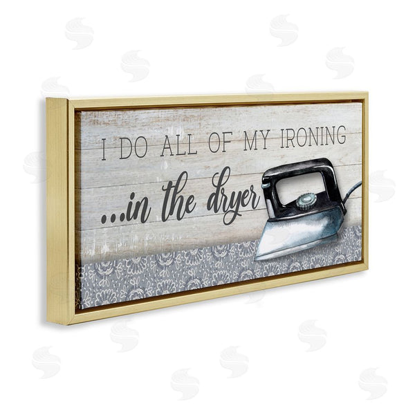 Stupell Industries Conrad Knutsen | Ironing In Dryer Humor Wall Art