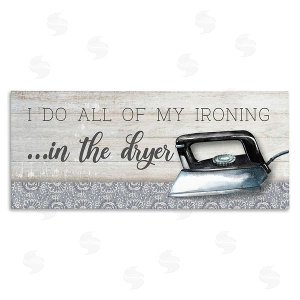 stupell industries Conrad Knutsen | Ironing in Dryer Humor Wall Art