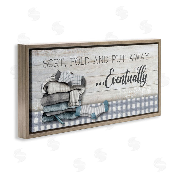 Stupell Industries Conrad Knutsen | Laundry Put Away Eventually Wall Art