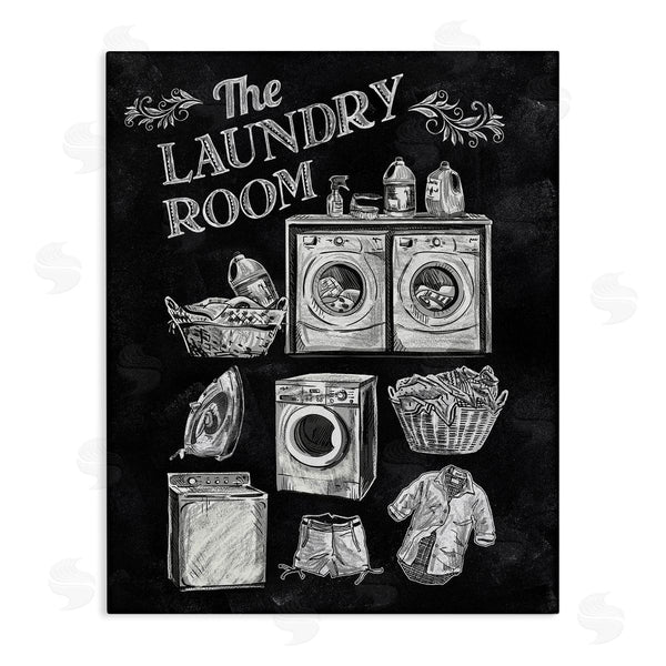stupell industries Conrad Knutsen | Laundry Room Vintage Drawings Wall Art