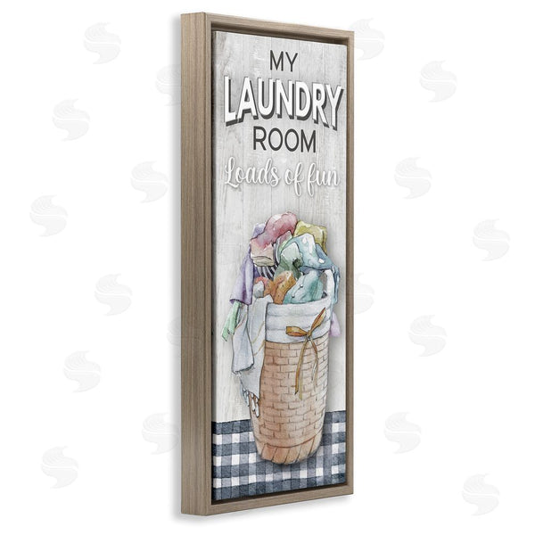Stupell Industries Conrad Knutsen | Laundry Room With Plaid Wall Art