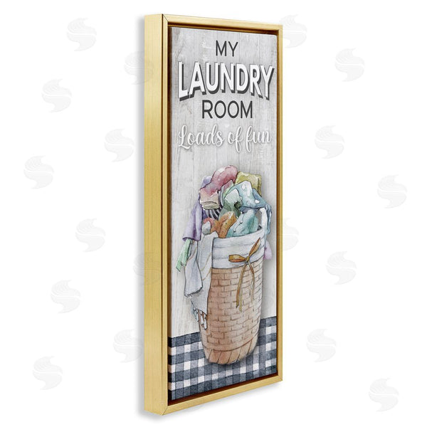 Stupell Industries Conrad Knutsen | Laundry Room With Plaid Wall Art