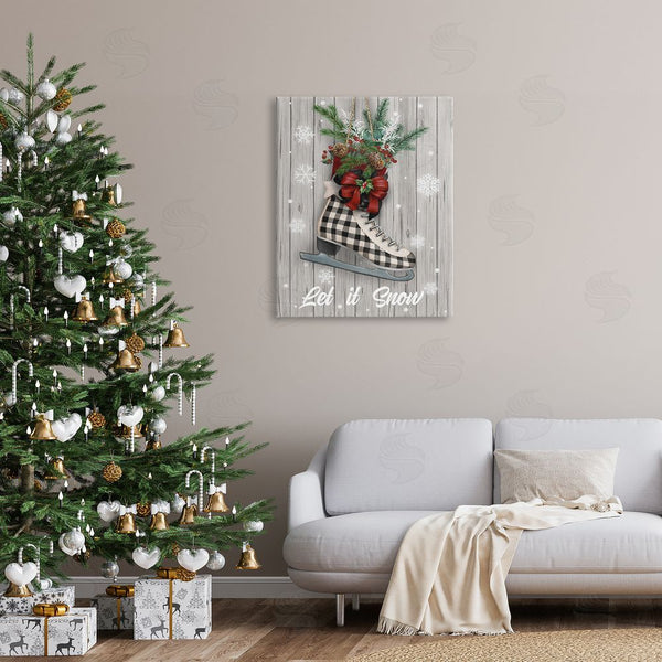 Stupell Industries Conrad Knutsen | Let It Snow Ice Skate Wall Art