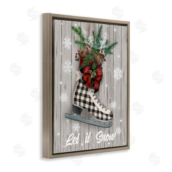 Stupell Industries Conrad Knutsen | Let It Snow Ice Skate Wall Art