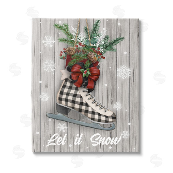 stupell industries Conrad Knutsen | Let it Snow Ice Skate Wall Art