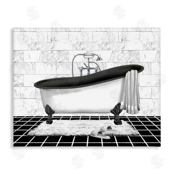 stupell industries Conrad Knutsen | Marble Pattern Bath Wall Art