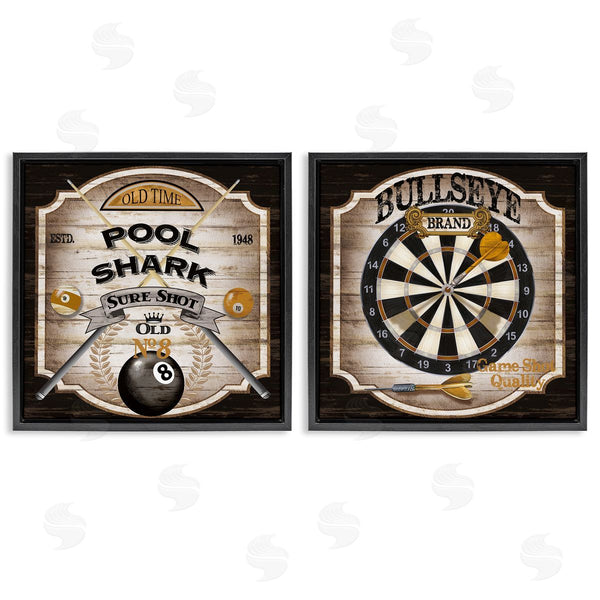 Stupell Industries Conrad Knutsen | Pub Sports Pool & Darts
