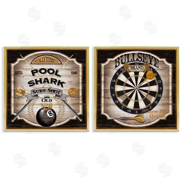 Stupell Industries Conrad Knutsen | Pub Sports Pool & Darts