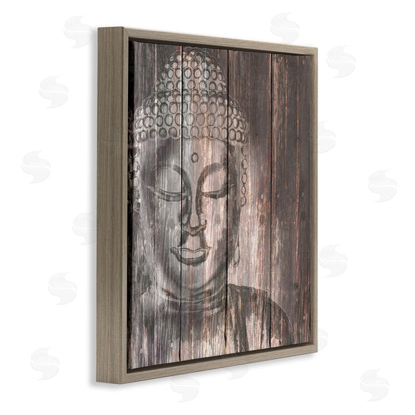 Stupell Industries Conrad Knutsen | Rustic Buddha Face Wall Art