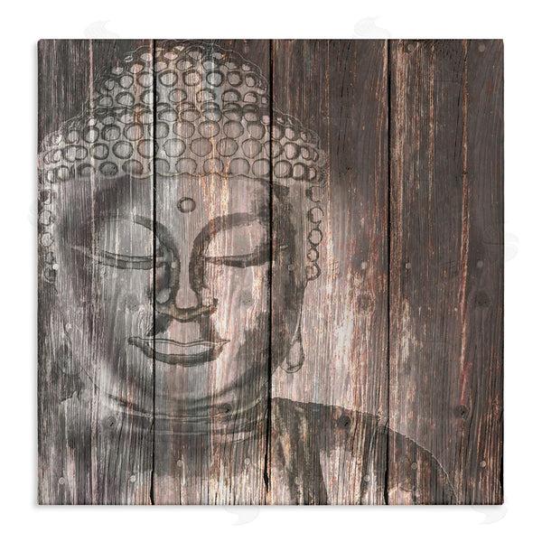 stupell industries Conrad Knutsen | Rustic Buddha Face Wall Art