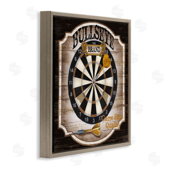 Stupell Industries Conrad Knutsen | Rustic Bullseye Darts Game