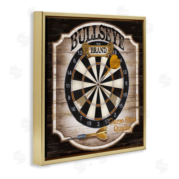 Stupell Industries Conrad Knutsen | Rustic Bullseye Darts Game