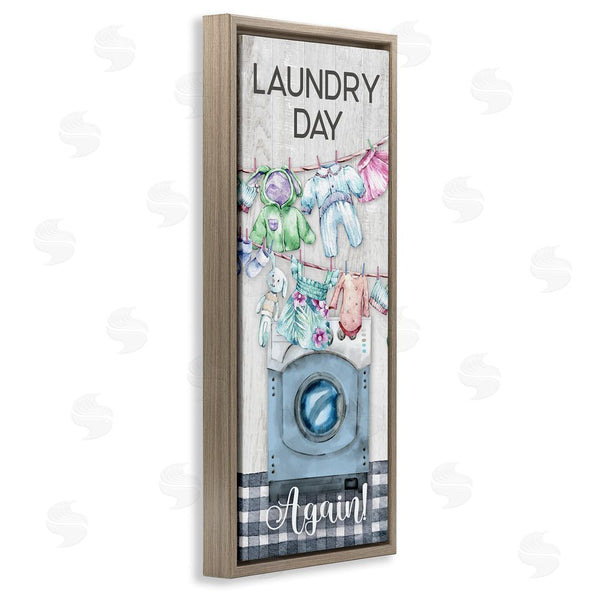 Stupell Industries Conrad Knutsen | Rustic Laundry Day Again Wall Art