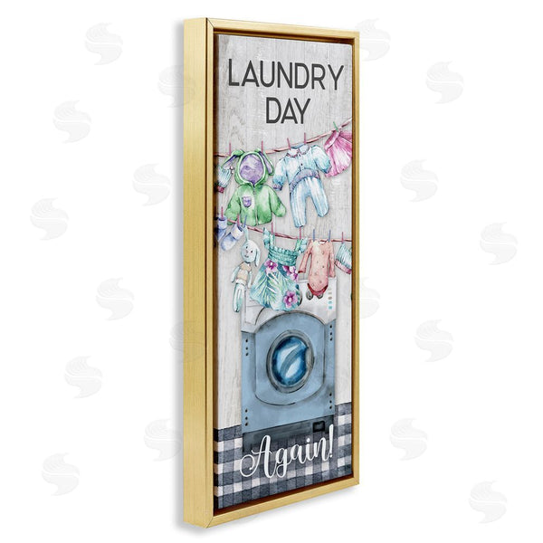 Stupell Industries Conrad Knutsen | Rustic Laundry Day Again Wall Art