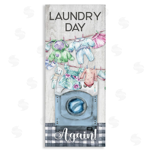 stupell industries Conrad Knutsen | Rustic Laundry Day Again Wall Art