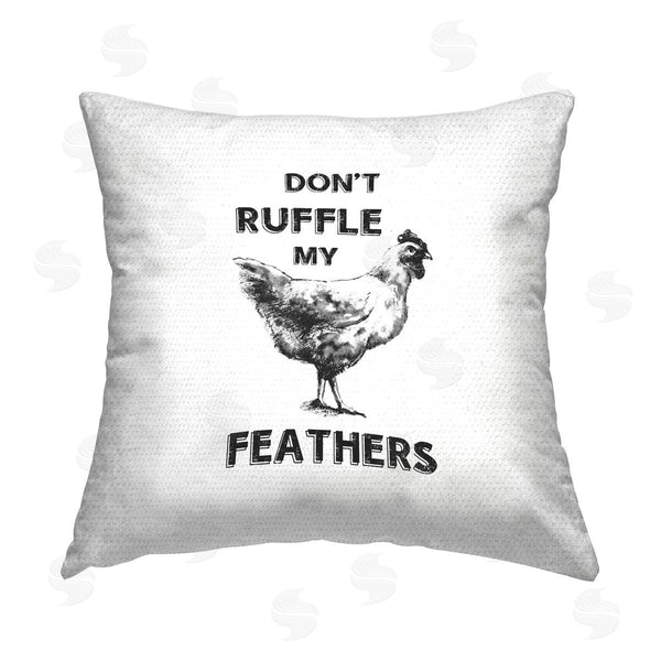 Stupell Industries Conrad Knutsen | Sassy Rooster Ruffled Feathers Printed Throw Pillow