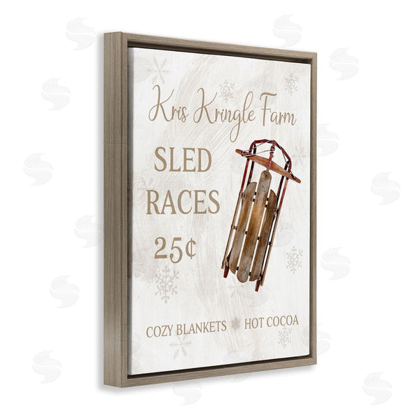 Stupell Industries Conrad Knutsen | Sled Races Holiday Sign Wall Art
