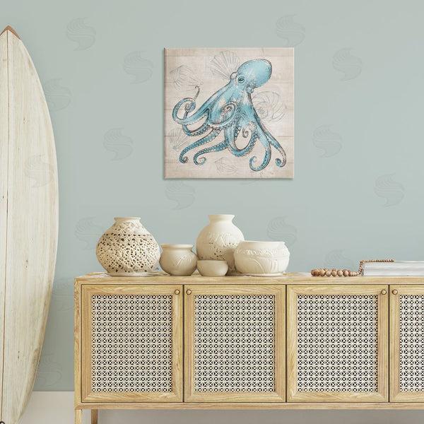Stupell Industries Conrad Knutsen | Vintage Drawn Octopus Wall Art