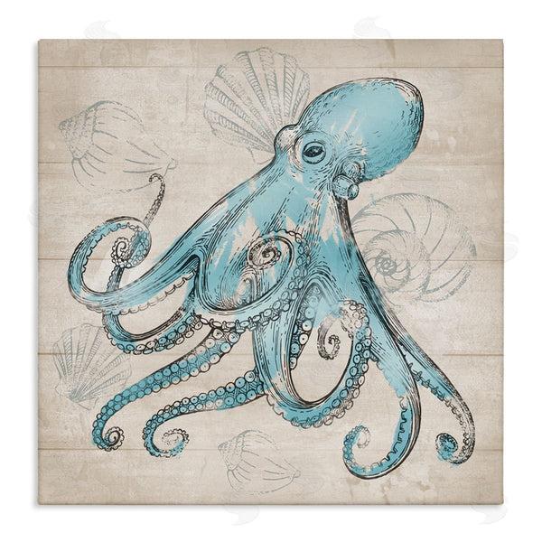 stupell industries Conrad Knutsen | Vintage Drawn Octopus Wall Art