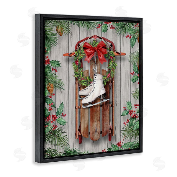 Stupell Industries Conrad Knutsen | Winter Ice Skates & Sled Wall Art