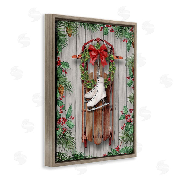 Stupell Industries Conrad Knutsen | Winter Ice Skates & Sled Wall Art