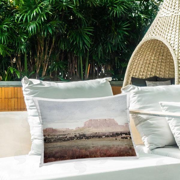 Stupell Industries Corinne Haig | Earthy Canyon Mesa Printed Throw Pillow