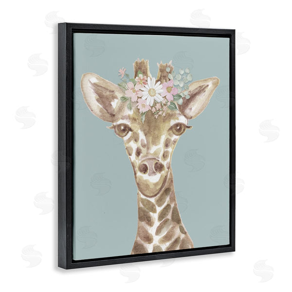 Stupell Industries Corinne Haig | Giraffe With Flower Garland Wall Art