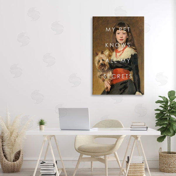 Stupell Industries Corinne Haig | My Pet Knows All My Secrets