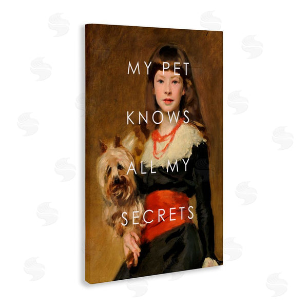 Stupell Industries Corinne Haig | My Pet Knows All My Secrets