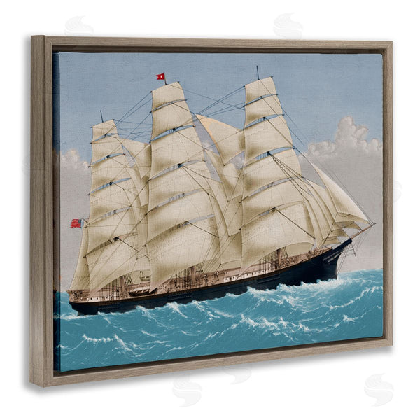 Stupell Industries Corinne Haig | Nautical Ship Sailing Wall Art