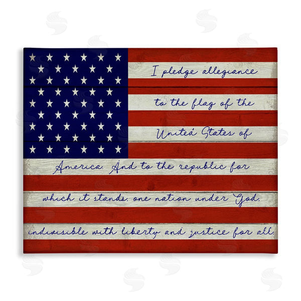stupell industries Corinne Haig | Pledge of Allegiance Flag Wall Art