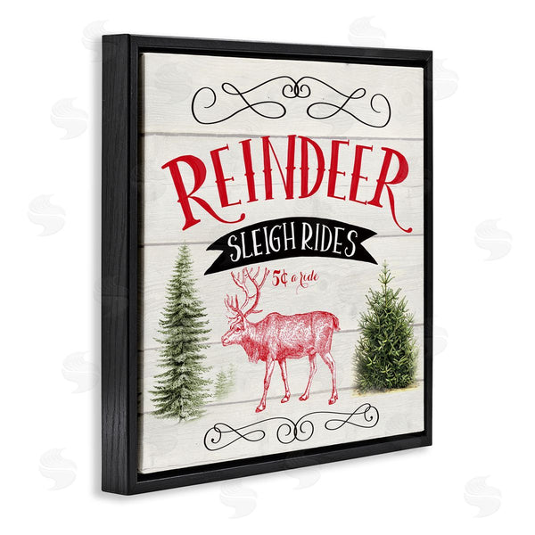 Stupell Industries Corinne Haig | Sleigh Rides Phrase Wall Art
