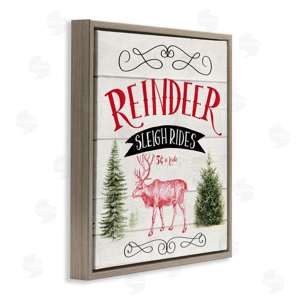 Stupell Industries Corinne Haig | Sleigh Rides Phrase Wall Art