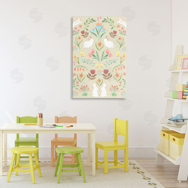 Stupell Industries Corinne Haig | Symmetrical Easter Ivory Wall Art