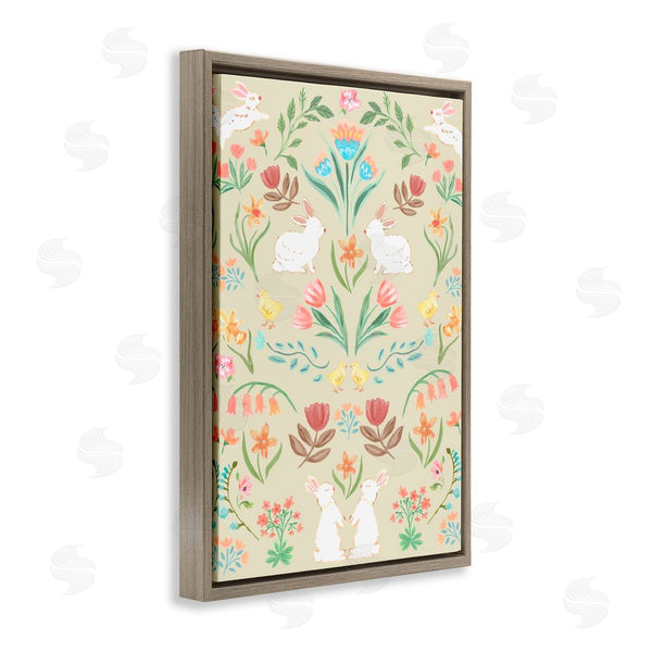 Stupell Industries Corinne Haig | Symmetrical Easter Ivory Wall Art