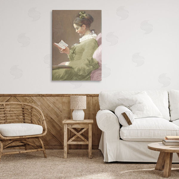 Stupell Industries Corinne Haig | Victorian Woman Seated With Book