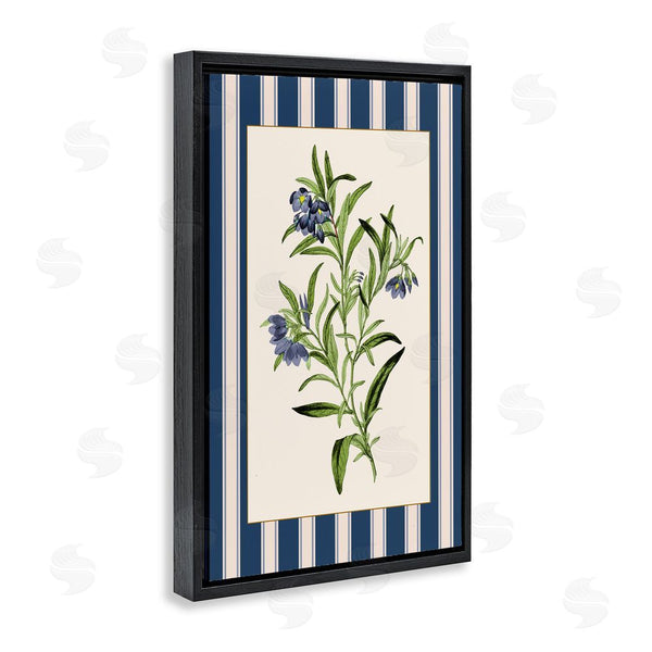 Stupell Industries Corinne Haig | Vintage Plant Over Stripes