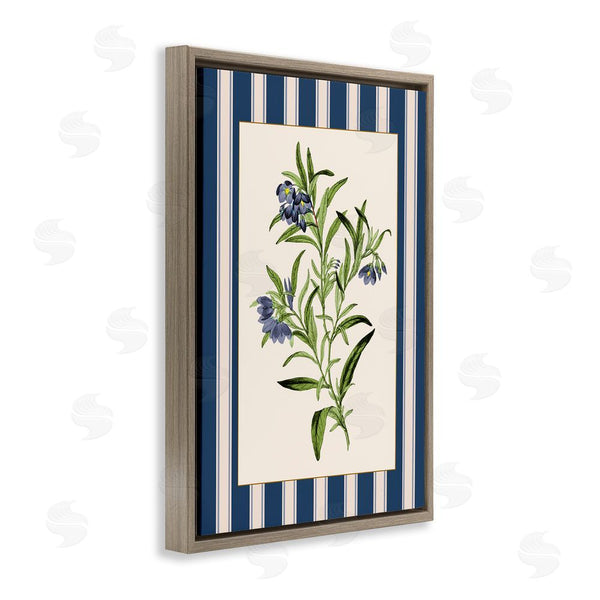 Stupell Industries Corinne Haig | Vintage Plant Over Stripes